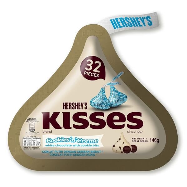 Socola Hershey's Kisses Cookies N Cream (146g)