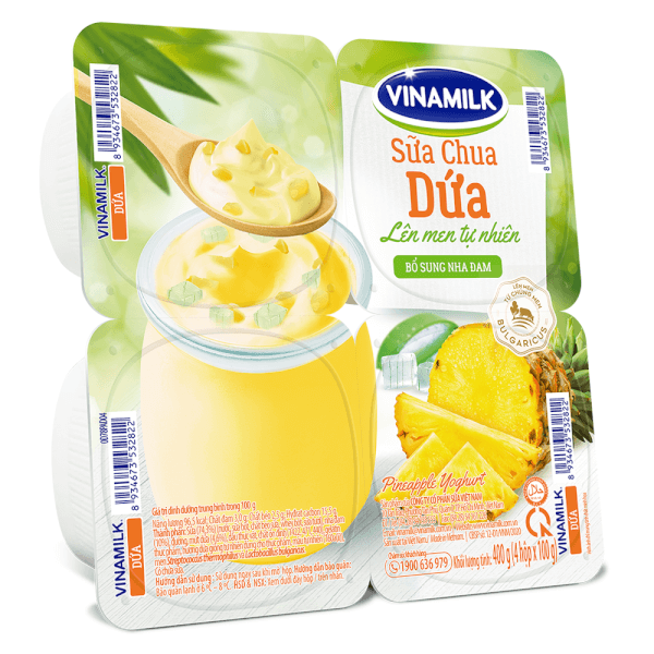 Combo 2 Sữa chua Vinamilk Dứa 100g