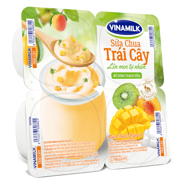 Combo 2 Sữa chua Vinamilk Trái cây 100g