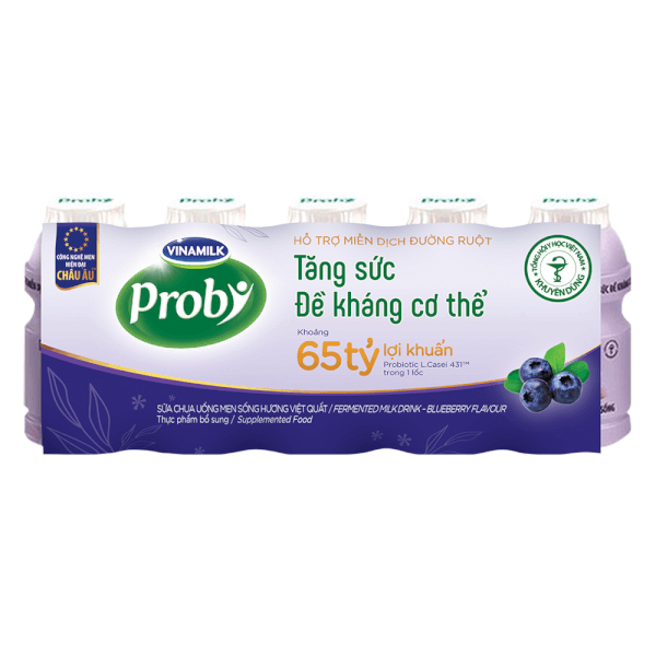 Combo 10 SCU Probi hương Việt Quất (65 ml*5 chai)