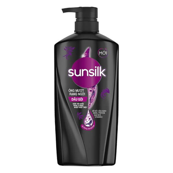 Combo 1 Dầu gội SUNSILK óng mượt rạng ngời 650g và 1 Dầu xả SUNSILK óng mượt rạng ngời 640g