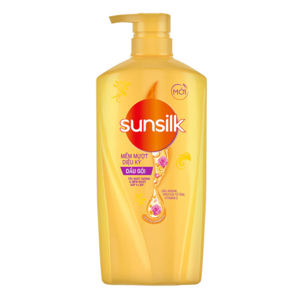 Combo 1 Dầu gội SUNSILK mềm mượt kỳ diệu 650g và 1 Dầu xả SUNSILK óng mượt rạng ngời 640g