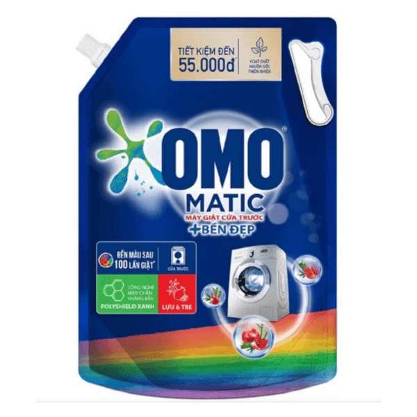 Combo 2 Nước Giặt OMO Matic Bền Đẹp Cửa trước 3.6kg