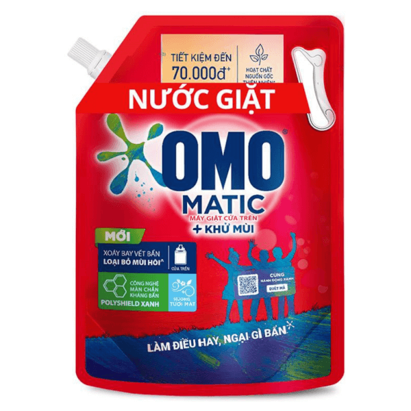 Combo 2 Nước Giặt OMO Matic Cửa trên 3.9kg