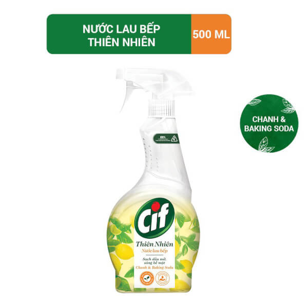 Combo 2 Xịt lau bếp thiên nhiên CIF (500ml)