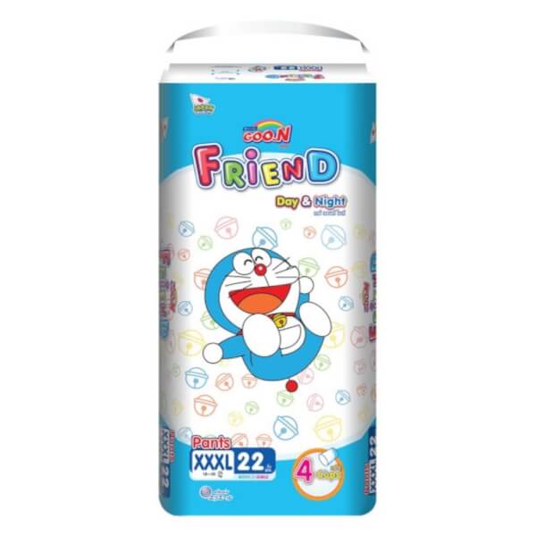 Combo 3 gói Bỉm tã quần Goon Friend Renew size XXXL 22 miếng (18-30kg)