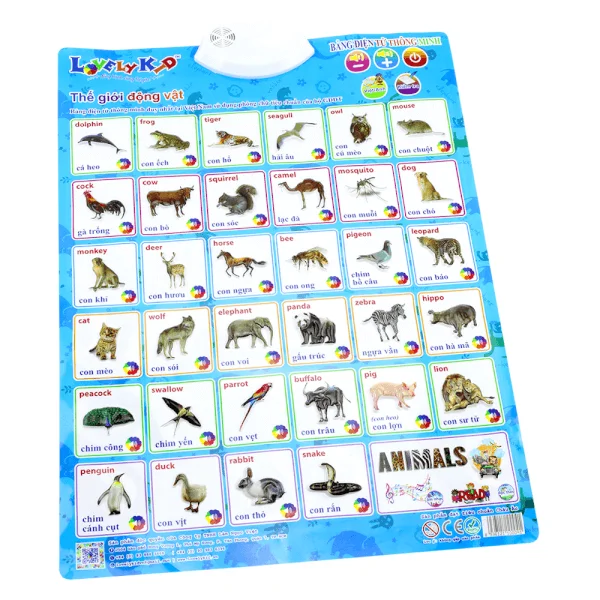 Bảng điện tử thông minh - Thế giới động vật (LNV)