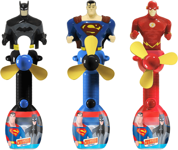 Kẹo Cây Quạt Đồ Chơi Justice League Relkon (1 ống) *giao ngẫu nhiên*