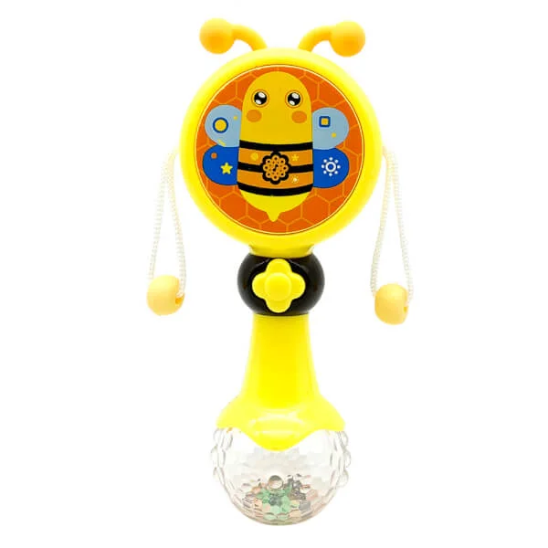 Trống lắc kèm xúc xắc có nhạc JS040539 (Vàng)