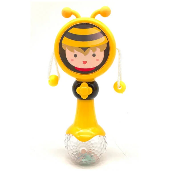 Trống lắc kèm xúc xắc có nhạc JS040544 (Cam)