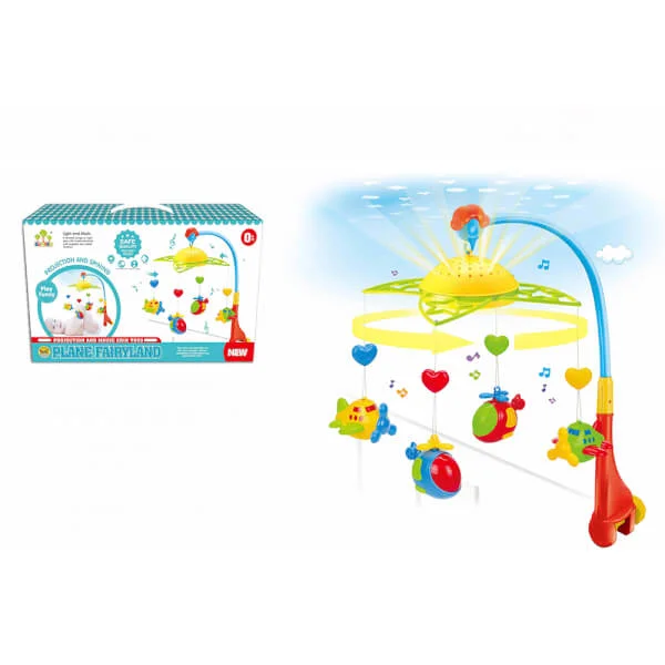 Kệ treo nôi hình ngồi sao có nhạc và đèn (Đỏ)