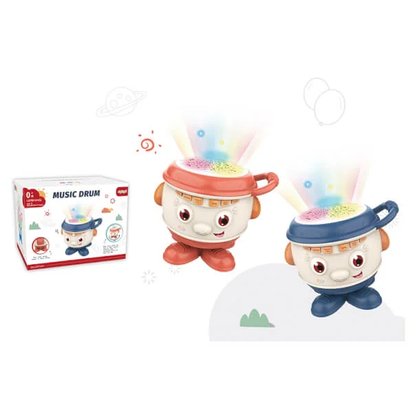 Trống âm nhạc có đèn (Cam)