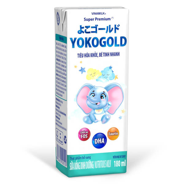 Combo 6 lốc Sữa uống dinh dưỡng Vinamilk Yoko Gold 180ml (Lốc 4 hộp)