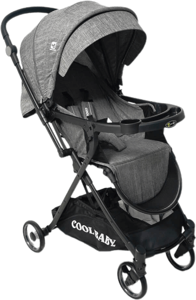 Xe đẩy hai chiều cao cấp Cool Baby màu xám