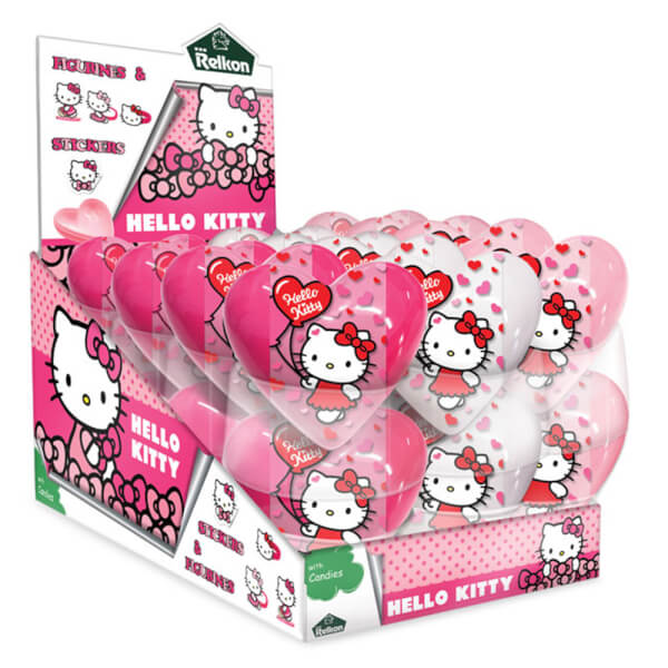 Kẹo Trái Tim Đồ Chơi Hello Kitty Relkon (1 hộp ) * giao ngẫu nhiên*