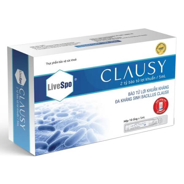 Bào tử lợi khuẩn LiveSpo Clausy (10 ống/hộp)