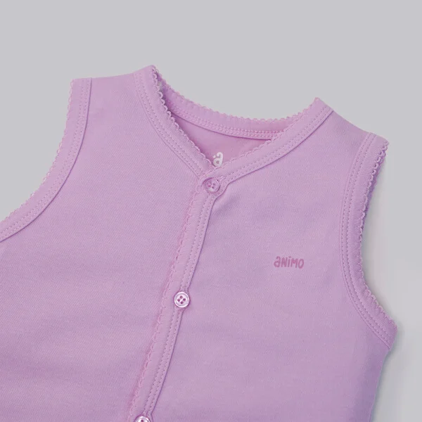 Áo ghi lê sơ sinh Animo I1221040 (0-12M,Tím)
