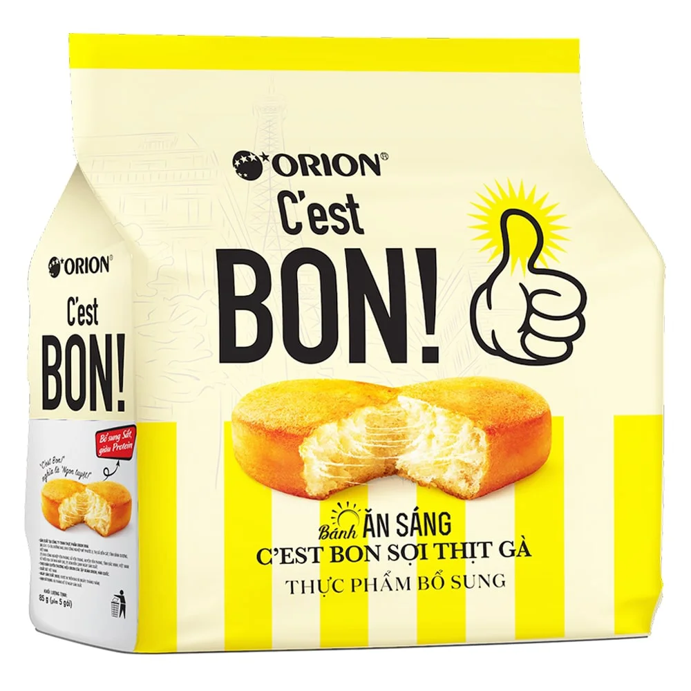 Bánh C'est Bon Orion sợi thịt gà (5 gói)