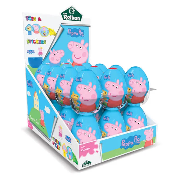 Kẹo Trứng đồ chơi Peppa Pig Relkon (1 quả trứng) *giao hình ngẫu nhiên*