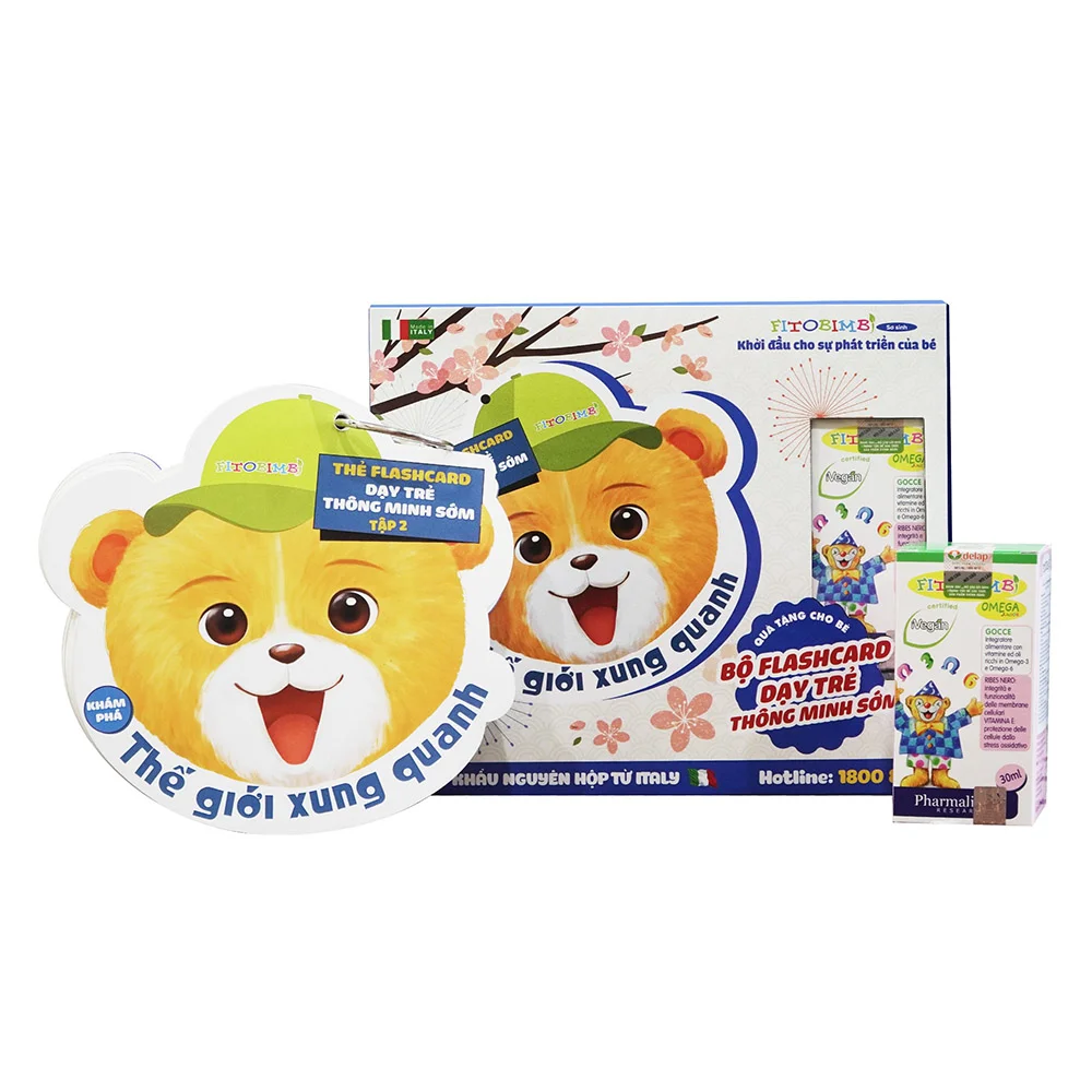 COMBO FITOBIMBI OMEGA JUNIOR & FLASHCARD