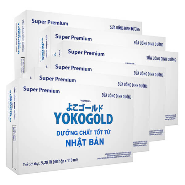 Combo 6 thùng Sữa uống dinh dưỡng Vinamilk Yoko Gold 110ml (Lốc 4 hộp)
