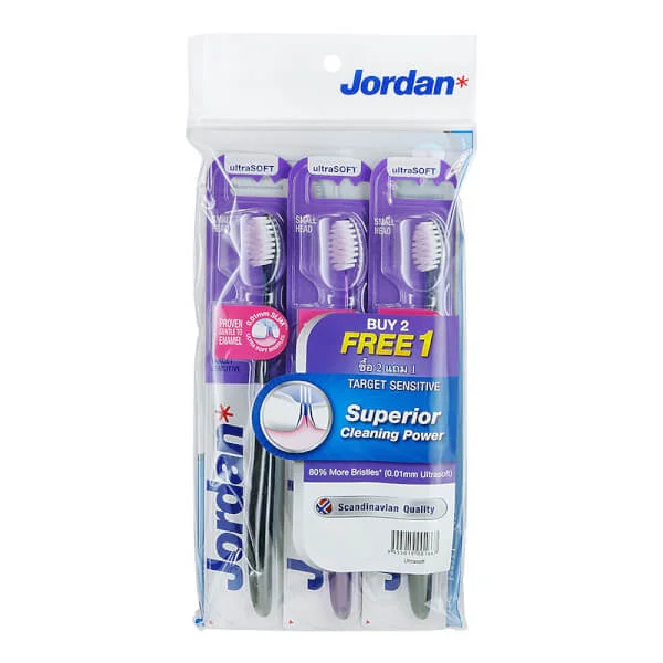 Bàn chải đánh răng người lớn Jordan Target Sensitive ( Vỉ 3)
