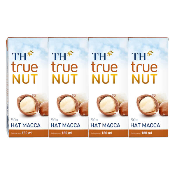 Sữa hạt mắc ca TH true Nut 180ml (lốc 4 hộp)