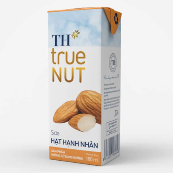 Sữa hạt hạnh nhân TH true Nut 180ml (lốc 4 hộp)