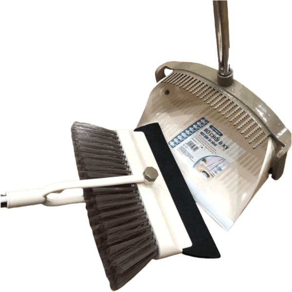 Bộ chổi & ky đa năng (INC, Trắng sữa)