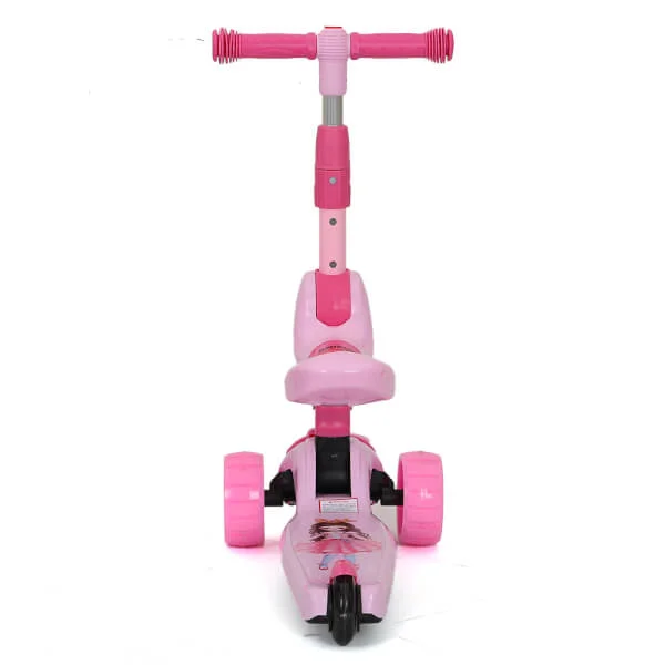 Xe trượt scooter, xe chòi chân có nhạc đèn 166 (Hồng)