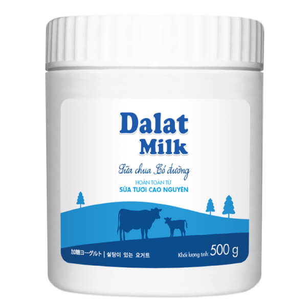 Sữa chua DalatMilk có đường 500g