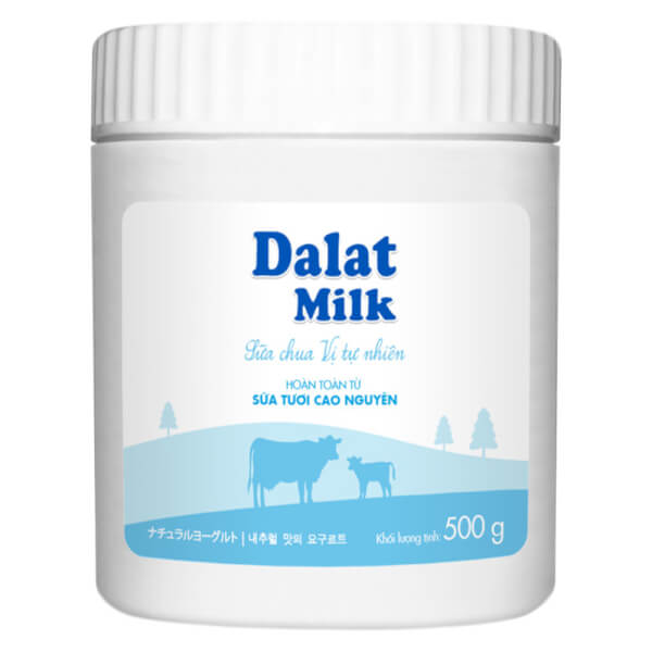 Sữa chua vị tự nhiên Dalatmilk 500g