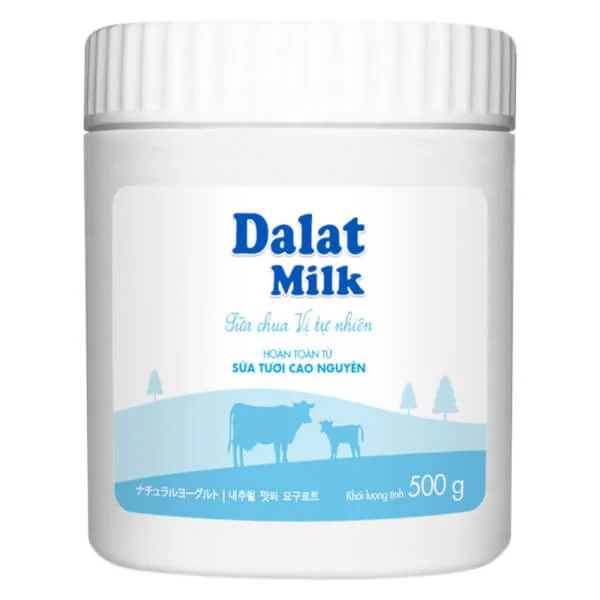 Sữa chua vị tự nhiên Dalatmilk 500g