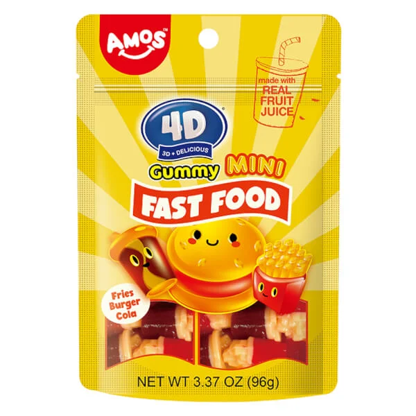 Kẹo dẻo thức ăn nhanh 4D 72g