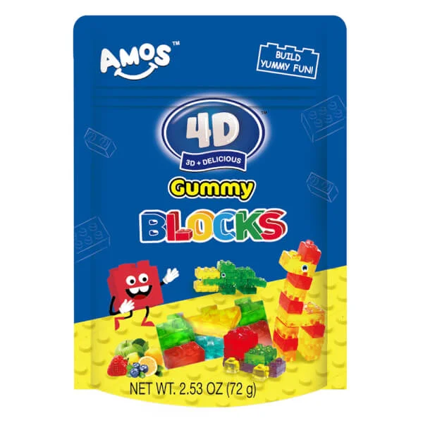 Kẹo Dẻo Xếp Hình 4D Gói 72G