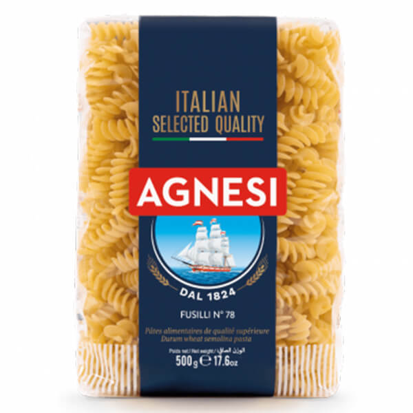 Nui Xoắn Fusilli Agnesi 500G