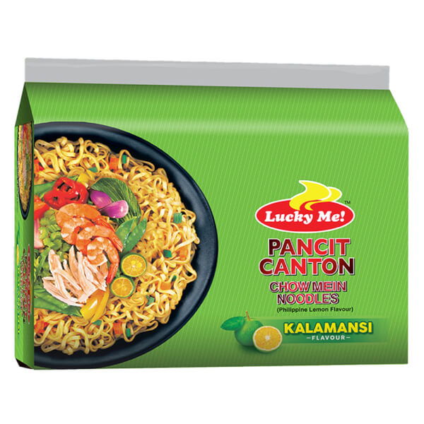 Lốc 6 gói Mì xào Pancit Canton Kalamansi Lucky Me 60g