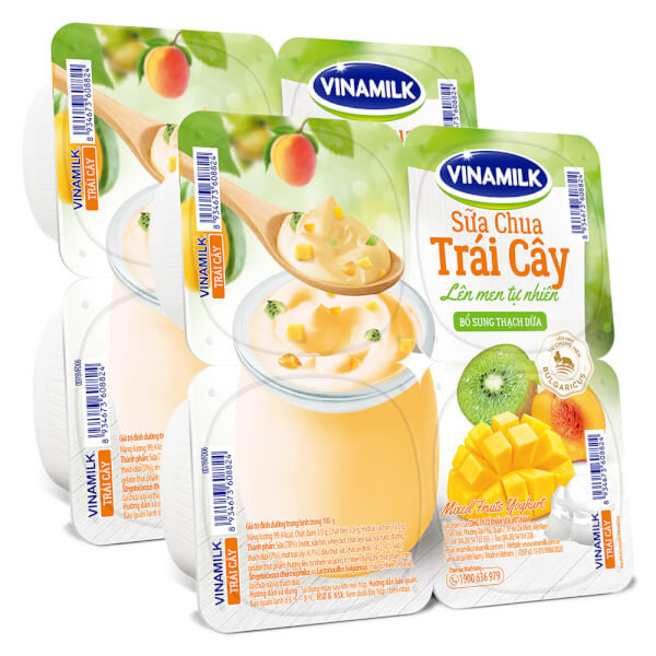 Combo 2 Sữa chua Vinamilk Trái cây 100g