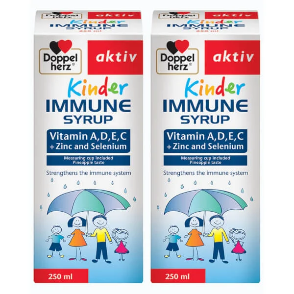 Combo 2 Siro tăng cường miễn dịch cho bé Kinder Immune Syrup