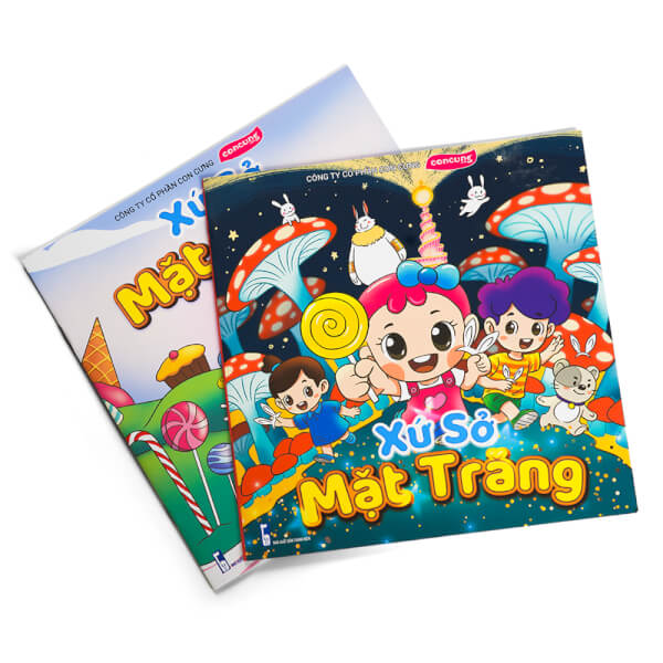 [Mua 1 bộ truyện góp 10k vào quỹ trồng 1 tỷ cây xanh] Bộ truyện tranh và sách tô màu kèm sticker Xứ Sở Mặt Trăng