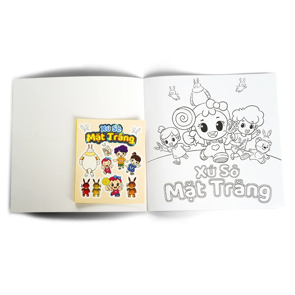 [Mua 1 bộ truyện góp 10k vào quỹ trồng 1 tỷ cây xanh] Bộ truyện tranh và sách tô màu kèm sticker Xứ Sở Mặt Trăng