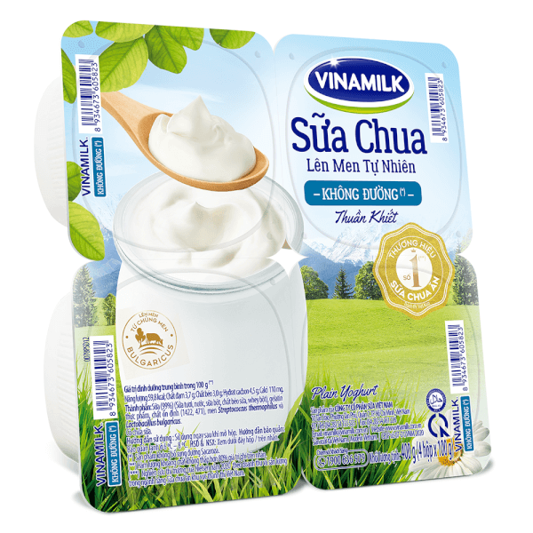 Sữa chua Vinamilk không đường 100g