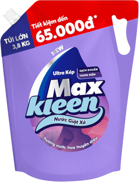 Nước giặt xả MaxKleen hương huyền diệu túi 3.8kg