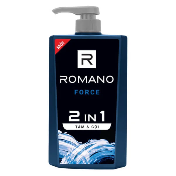 Tắm gội 2 trong 1 Romano Force (650g)