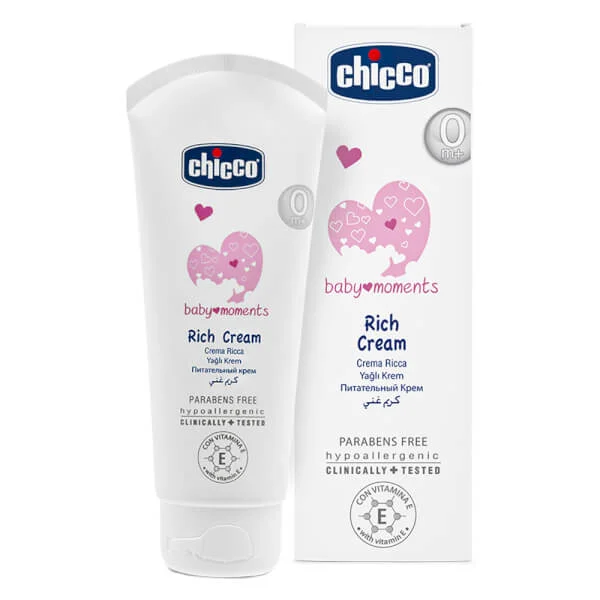 Kem dưỡng ẩm chứa Omega và vitamin E Chicco 100ml
