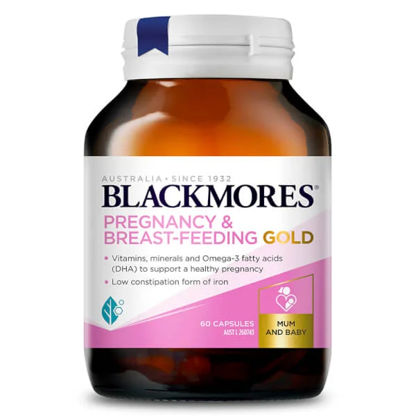 Viên uống bổ sung vitamin cho bà bầu Blackmores Pregnancy & Breast – Feeding Gold