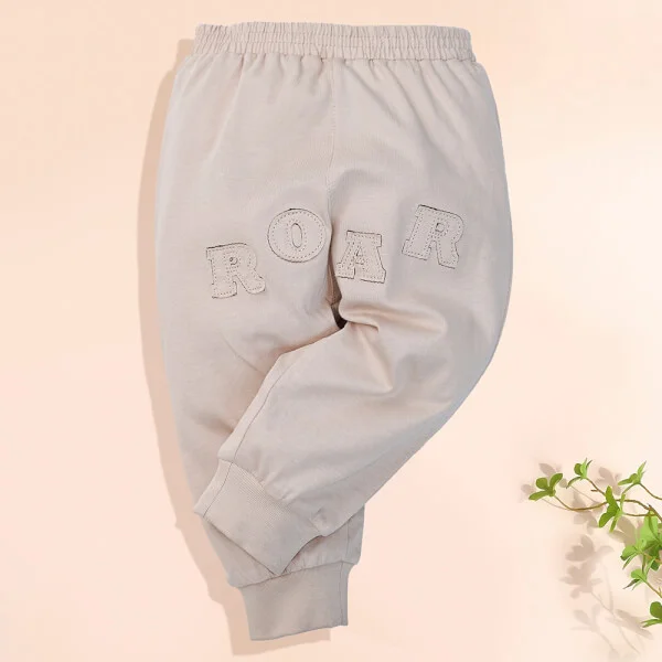 Bộ bé trai dài, bst sư tử gầm gừ Animo B0222006 (6M - 6Y, Kem)