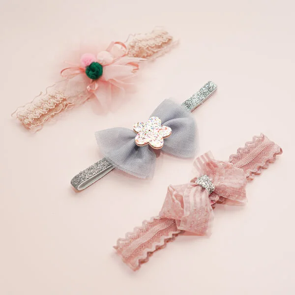 Set 3 băng đô cho bé CF2103 MN M3792-2 (Hồng)