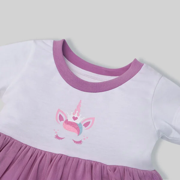 Đầm bé gái Animo G0122007 (6M - 6Y, Trắng)