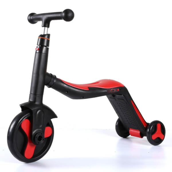 Xe trượt scooter Animo cao cấp kèm chòi chân, xe đạp 3in1 (Đỏ)